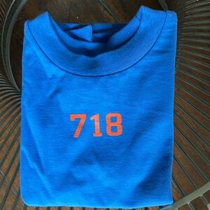 Refinery blue cotton 718 tee size 4T NWOT
